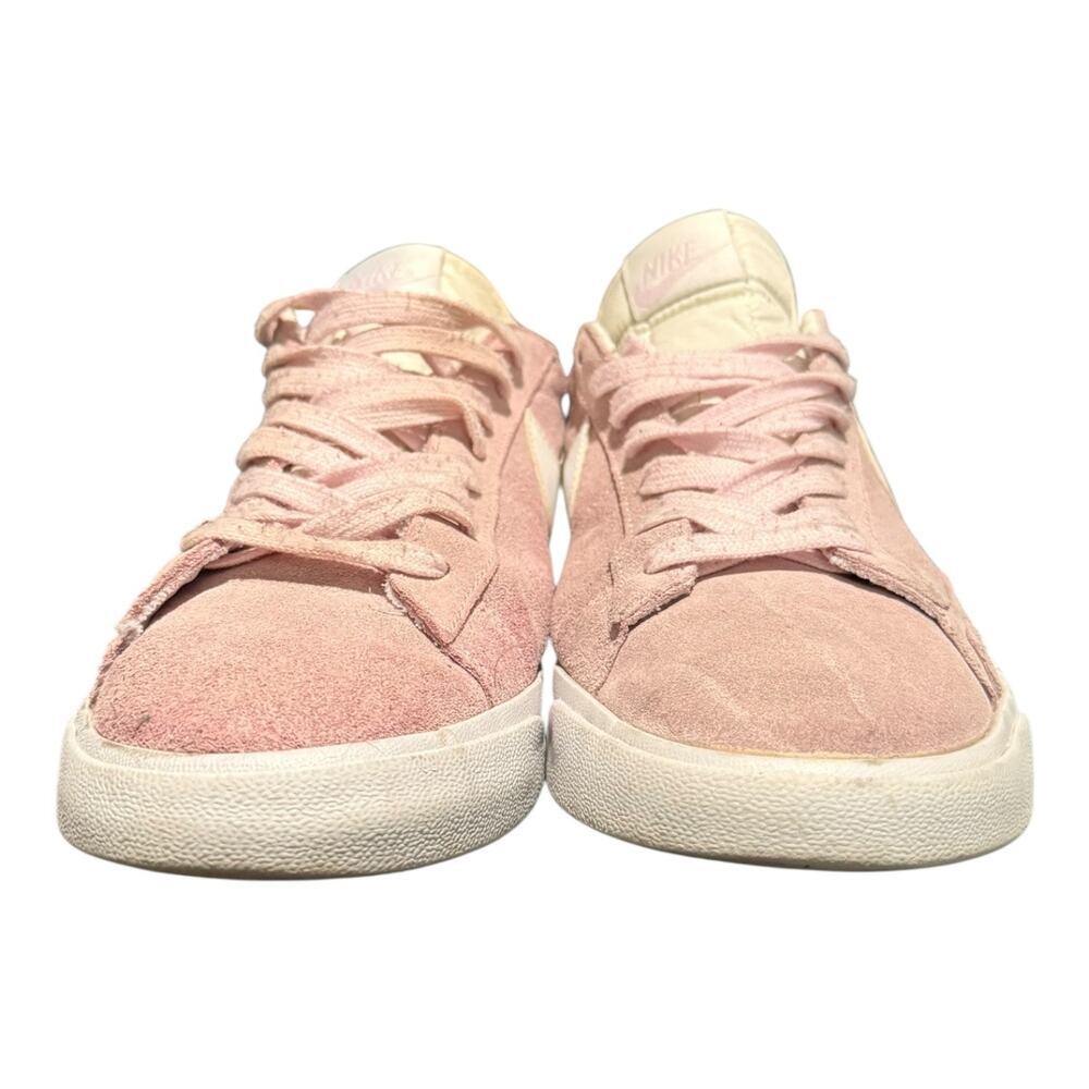 Nike Blazer Low Suede Trainers Men’s Size 10.5 CZ4703-600 Pink White Sneakers - Picture 3 of 9